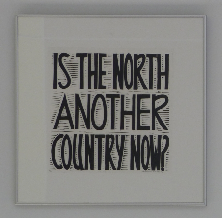 <span class="semi"><a href="/artwork/view/103">Is the North Another Contry Now ( Lino Cut 2003 )</a></span>
