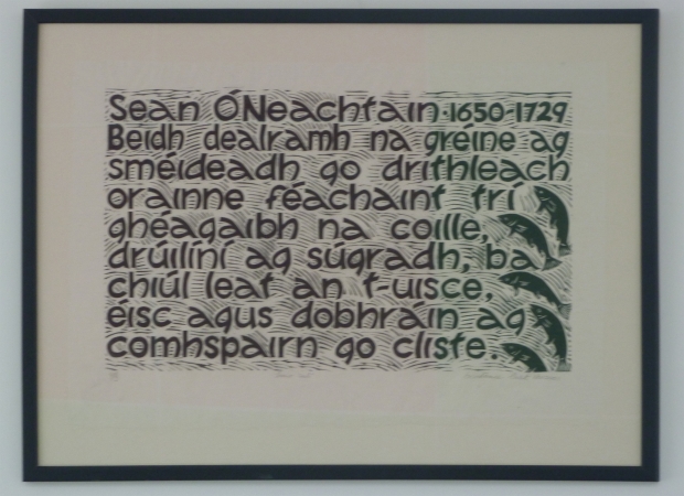 <span class="semi"><a href="/artwork/view/64">Extract from poem by Sean O'Neachtain (print 1 of 3) ( Lino Cut 2002 )</a></span>